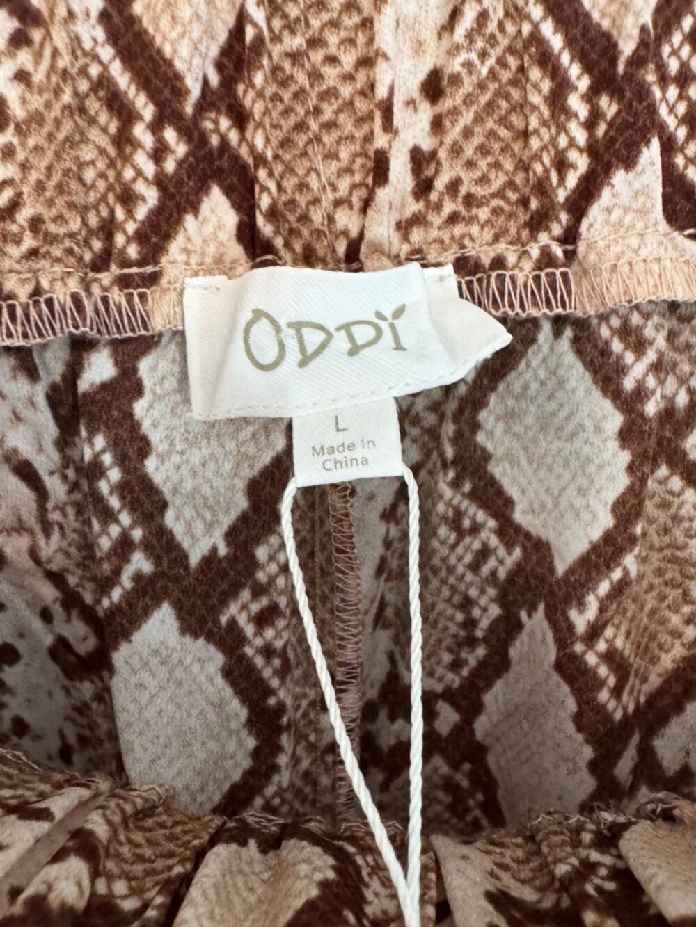 Oddi Patchwork Wide Leg Pants Snakeskin Floral Leopard Prints Pull On Stretchy W - Picture 6 of 11